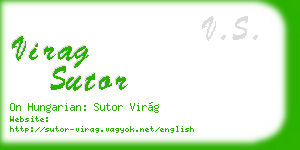 virag sutor business card